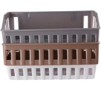 3 paniers muraux en plastique blanc pour salle de bain, faciles à installer et offrant une grande flexibilité de placement, un étagère pratique pour ranger shampoings et après-shampoings