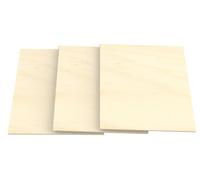 3 panneaux multicouches en bois de bouleau, épaisseur 6 mm | Format A3, 297 x 420 mm