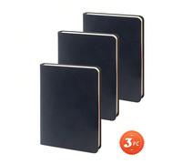 (3 paquets) Cahier de notes de poche, petits carnets de notes pour le travail et la maison, cahier A6 3,7" X 5,7" avec papier ligné premium épais 100 g/m², fournitures scolaires et de bureau pour femm