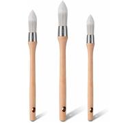 3 Paquets de Pinceaux Ronds à Rechampir Pinceaux Pointus de Peinture Murale Pinceaux Synthétiques de Pouce Pinceaux à Craie en