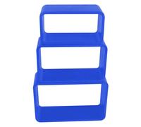 3-part rhum diviseur haute brillance livres pile étagère domestique BHP B421012M-9 bleu