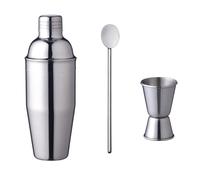 3 pcs Cocktail Shaker Portable En Acier Inoxydable Martini Outils Bar Set Kit Mélangeur Boisson SHAKER - AGITATEUR - SET COCKTAIL