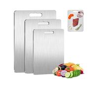 3 pcs Cutting Board Titanium Cutting Board planche a decouper en titane Original 100% Pure Titanium Cutting Board with Scratch