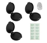 3 PCS Doigts Tampon Encreur Tampon Encreur Empreintes Digitales Noir, Tampon Encreur Doigt Séchage Rapide, Encreur Effaçable pour Identification, Bureau, Documents, Notaire et Usage Administratif