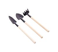 3 PCS Garden Tools Set Set Kit de Jardinage Kit d'outils de Fer résistant à la Rouille Modèle de Plantation en Pot (Spade + Phel + Rake), Garden Tools Set