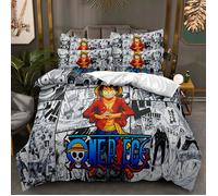 3 Pcs Housse de Couette Set Literie Enfant (1 Housse de Couette 140x200 cm+ 2 Taies 65x65 cm) Dessin Animé 1