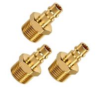 3 pcs Raccords à Air Comprimé 1/2" en Laiton Couplage à Air Comprimé | Embout pour Air Comprimé avec Filetage Mâle 1/2" NW 7,2 Raccord Pneumatique Accessoires pour Les outils Pneumatiques