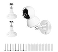 3 Pcs Supports pour Ring Caméra, Support pour Caméra intérieur et extérieur, Support Mural Orientable à 360° compatible avec Ring Stick Up Cam caméras de sécurité, Filetage 1/4"