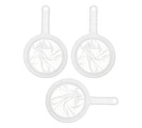 3 Pcs Tamis Cuisine Passoire Fine Filtre Alimentaire en Plastique avec Poignee 100 200 400 Mesh pour Jus Lait Vegetal Cafe Vin Entonnoir Filtre Mini Passoire Riz Farine Cuisine