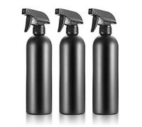 3 Pcs Vaporisateur Vide, Spray Pulvérisateur de Brume, Bouteille de Pulvérisation d'eau Remplissable, 500ml Flacon Brumisateur Cheveux pour la Maison et Le Jardin - Noir