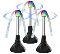 3 PCS Ventilateur Anti Moucherons Plié et Suspendu, Répulsif mouches de table par USB ou Batterie pour Intérieurs Extérieurs, Camping, Pique-Nique, Barbecue, Jardin-Aucun Produit Chimique Nécessaire