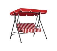 Balancelle de jardin - Outsunny - 172x110x153cm - Acier - rouge