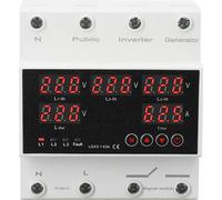 3 Phase 4 Wire Automatic Transfer Switch 63A Changeover Switch Voltage Protector with LED Display Generator and Inverter AC220V