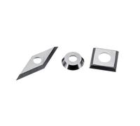 3 Piã¿Ces Carbure De Tungstã¿Ne Insert Cutter Set Pour Le Tournage Du Bois Outil De Tour De Travail Bricolage