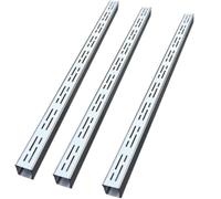 3 Pièce Caniveau Extérieur en Acier Inoxydable 304 Grille de Drainage Sol | Grille d’Évacuation Eau Pluviale, pour Terrasse, Balcon, Jardin, Allée(100x7x7cm)