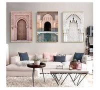 3 Pièce Porte Paysage Religion Nordique Affiches Affiches Mur Art Toile Peinture Mur Photos pour Le Salo OBJET DE DECORATION MURALE