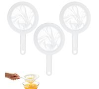 3 Pièce Tamis Cuisine en Nylon à Mailles 100/200/400, Léger Chinois Cuisine