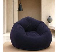 3 pièces/1 pièce Canapé pouf gonflable de couleur unie doux, chaise longue pliable portable confortable, chaise de loisirs pour adultes à la maison, usage intérieur extérieur camping été vert,rouge,bl
