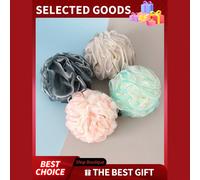 3 pièces/1 pièce Grande éponge de bain pour adulte, loofah de douche durable, grattoir pour le dos, unisexe (la couleur de la corde de suspension de l'éponge de douche est assortie au hasard, sans aff