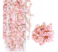 3 Pièces 180cm Guirlandes de Fleurs de Cerisier Artificielles,Guirlande Fleur Artificielles Extérieures Deco,pour Maison Jardin Fêtes Mariage Fête