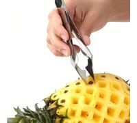 3 pièces/2 pièces/1 pièce Outil d'enlèvement des yeux d'ananas en acier inoxydable, Coupe-ananas en acier inoxydable, Éplucheur de couteau d'ananas, Équeuteur de fraise, Vide-pomme de terre, Extracteu