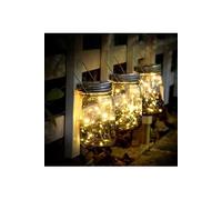 3 Pièces 20led Lanterne Solaire, Guirlande Led De Jardin pour Jardin, Fête, Mariage, Décoration De Noël