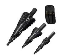 3 Pièces 4-32mm Hss Cobalt Pas De Foret Ensemble Azote Haute Vitesse En Acier Spirale Pour Cône Métallique Triple Angle Tige Trou Cutter