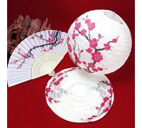3 pièces/5 pièces Set de lanternes fleur de prunier, lanternes en papier fleur de cerisier suspendues, lanternes grue (sans lumière), décoration pour restaurant chinois oriental, maison japonaise, mar
