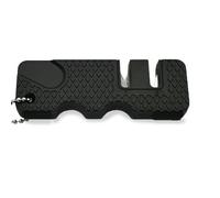 3 Pièces Aiguiseur de Couteau Mini Portable Noir Cuisine | Affûtage Rapide des Lames Émoussées, Design Compact, Plastique Céramique Métal, pour Camping et Repas Dehors