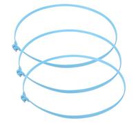 3 Pièces Anneau de Fixation pour Grille de Protection Ventilateur | Plastique et Fer, du Bruit, Nettoyage Facile, Atelier et Maison, pour Murs et Tables
