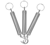 3 Pièces Balance à Ressort Manuelle 5kg en Acier Inoxydable | Usage Domestique et Déplacement, Style Classique Traditionnel, Argenté, Robuste et Fiable, Polyvalente