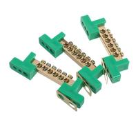 3 Pièces Bloc de Connexion Électrique en Cuivre Vert pour Coffret