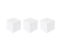 3 Pièces Bloc de Mousse Carré Blanc, Cube à Découper | Écume à Peindre, Coller ou Épingler, pour Diy, Centre de Mariage, Forme Cube
