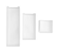3 Pièces Boîte de Rangement Empilable, Organisateur de Tiroir ABS | Organisation Modulable, Format Compact pour Salle de Bains, Salon ou Chambre, Usage Familial Quotidien