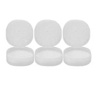 3 pièces Boîte de Rangement pour Cotons Carrée Transparente 7,2x7,1x3,6cm | Plastique Compact à Couvercle Ajusté, Visibilité Claire, Protection Scellée, pour Voyage et Usage Quotidien