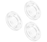 3 Pièces Bouchon Annulaire en Silicone Transparent | Intégration Discrète, Réduit le Jeu et L'effet du Vent, pour Tables en Verre et Repas Dehors