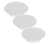 3 Pièces Bouchon de Trou Mural Rond Blanc ABS 92-110mm | Cache-trous pour Murs, Joint Étanche Réutilisable, Protège L’ouverture, pour Maisons et Trous D’air Conditionné