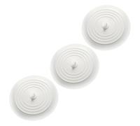 3 Pièces Bouchon de Vidange en Silicone Blanc Évier | Silicone Souple, Ne Se Déforme Pas Facilement, Usage Maison, Convient aux Locataires et Propriétaires