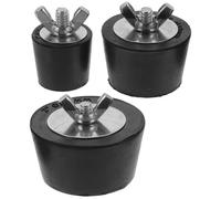 3 Pièces Bouchon D'hivernage de Piscine à Vis, Acier Inoxydable | Remplacement pour Piscine hors Sol et Évier Buanderie, Antidérapant, Facile à Utiliser, Résistant à Rouille