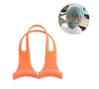 3 Pièces Boucle D’extension de Masque en Silicone Orange | Crochet D’oreille, Léger et Facile à Transporter, Accessoire de Confection pour Homme et Femme
