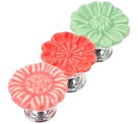 3 Pièces Bouton de Réservoir Wc de Fleur, Aide D'appui | Usage Salle de Bain Domestique, Pièce de Remplacement pour Plaque Murale, PP et Métal, Rénovation Rapide