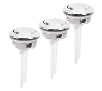 3 Pièces Bouton-poussoir à Double Chasse D'eau | Plastique, Diamètre Intérieur D'environ 5,9cm, Installation sans Outil, pour Trous de Couvercle et Modèles Compatibles