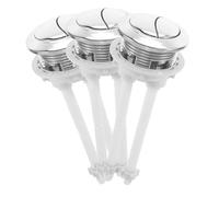 3 Pièces Bouton-poussoir Wc à Double Pression, Rechange Plastique | Installation Simple, Compatibilité Large, Style Moderne Minimaliste, pour Réservoir et Robinetterie Sanitaire