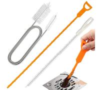 3 Pièces Brosse de Furet Deboucheur, Réutilisable Brosse Canalisation, Brosse de Nettoyage pour les Installations Sanitaires Dans la Salle de Bain et la Cuisine