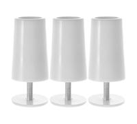 3 pièces Butée de Volet Roulant Blanche en Plastique et Alliage | Remplacement Rapide, Meilleure Intimité, pour Stores Enrouleurs et Rideaux, Bureaux et Chambres