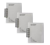 3 Pièces Cahier à Spirale de Poche Portable, Livre de Mots Anglais | Papier et Fer, Format Compact pour Esquisses et Poésie, Souple au Toucher, Pratique au Quotidien