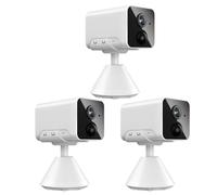 3 pièces caméra de surveillance intérieur batterie WLAN caméra en direct transmission téléphone portable caméra sans fil avec 15M vision nocturne PIR détection de mouvement 2 voies audio
