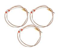 3 Pièces Capteur de Flamme à Thermocouple 70cm en Acier Inoxydable | Contrôle D'allumage du Foyer, Protection Extinction, Accessoires Inclus, Usage Cheminée et Chauffage Extérieur