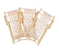 3 Pièces Chaise Miniature en Bois pour Micro Paysages et Maison | Décoration Beige Compacte, Intégration Facile, pour Jardin Féerique et Scènes de Plage