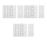 3 Pièces Charnière de Porte de Hammam, Clip Fixe | Aspect Élégant et Minimaliste, Surface Lisse Polie, pour Portes Installations de Spa